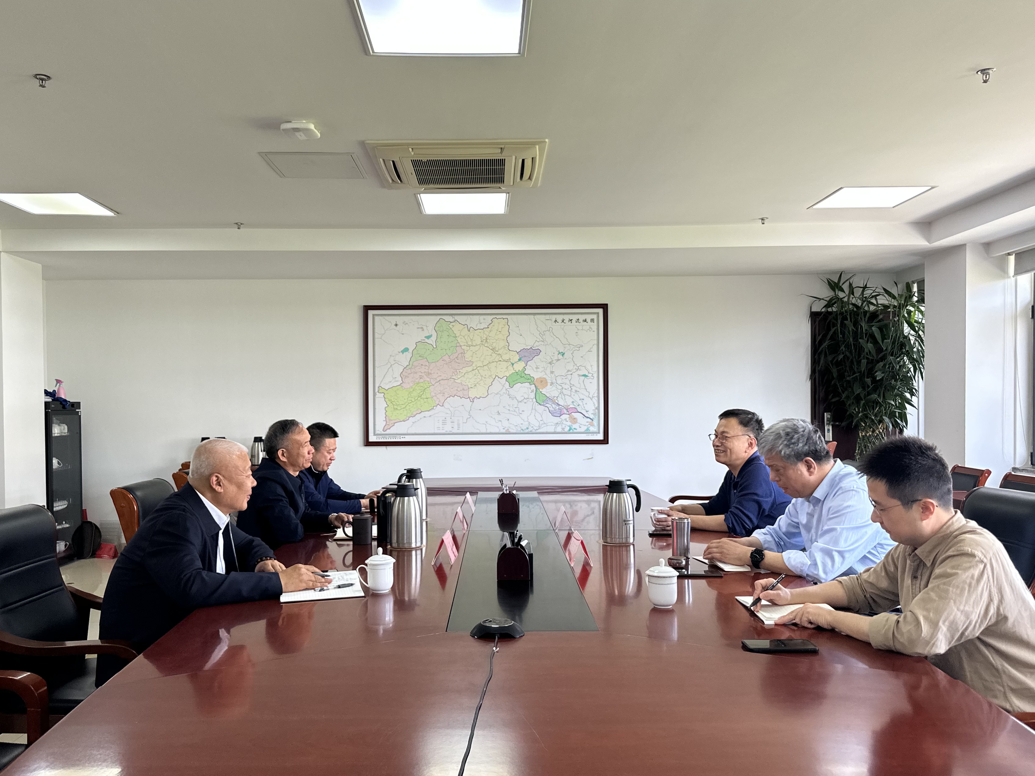 北京市麻将胡了2综合治理与生态建复辅导幼组办公室到公司调研座谈