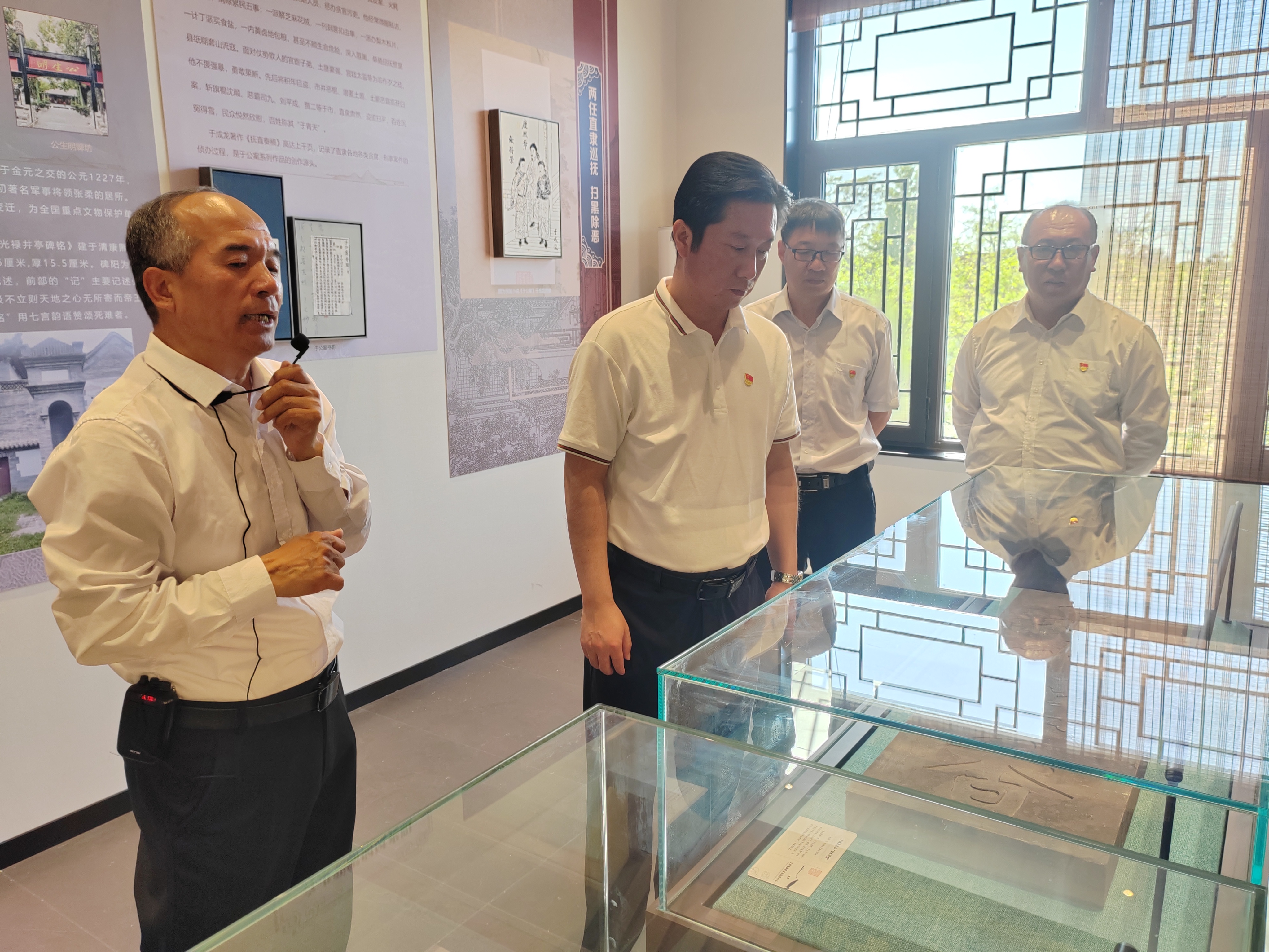 临汾地域结合党支部赴于成龙廉能文化教育中心观摩进建