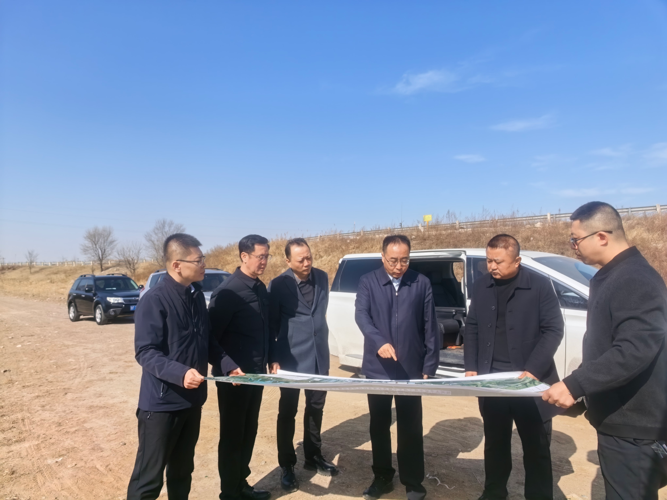 朔州市当局调研朔城区恢河太平窑水库下游至东榆林水库库区段河路治理工程