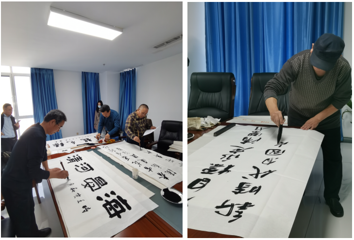 临汾地域结合党支部组织发展“笔墨赞永定，图画颂党恩”主题党日活动